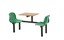 2 Seater ib Green with Beech colour Table top with Access 1 side only. image