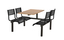 4 Seater in Black with Beech colour Table top with Access 1 side only. image