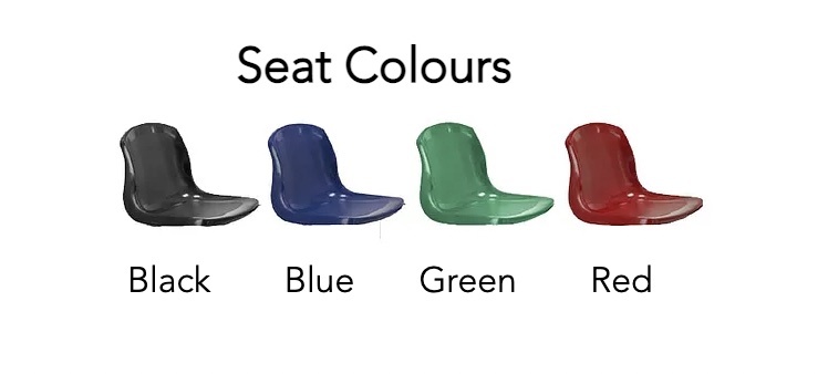 Seat Colour(s) available which are Black, Blue, Green & Red. image