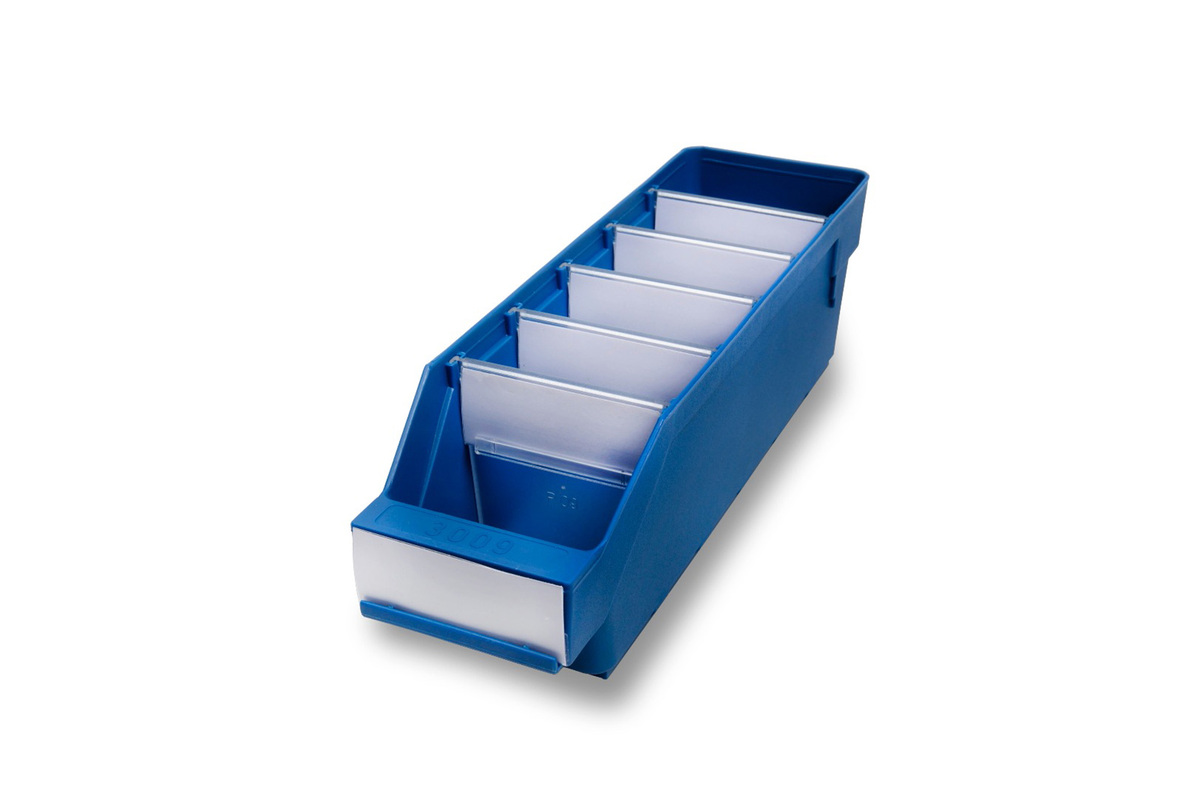 helf Bin in Blue Type 3009 with Dividers image