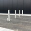 Telescopic Round Post (745mm high). Stainless Steel. Integral Lock - SOLD SECURE - High Security 7 pin Lock image