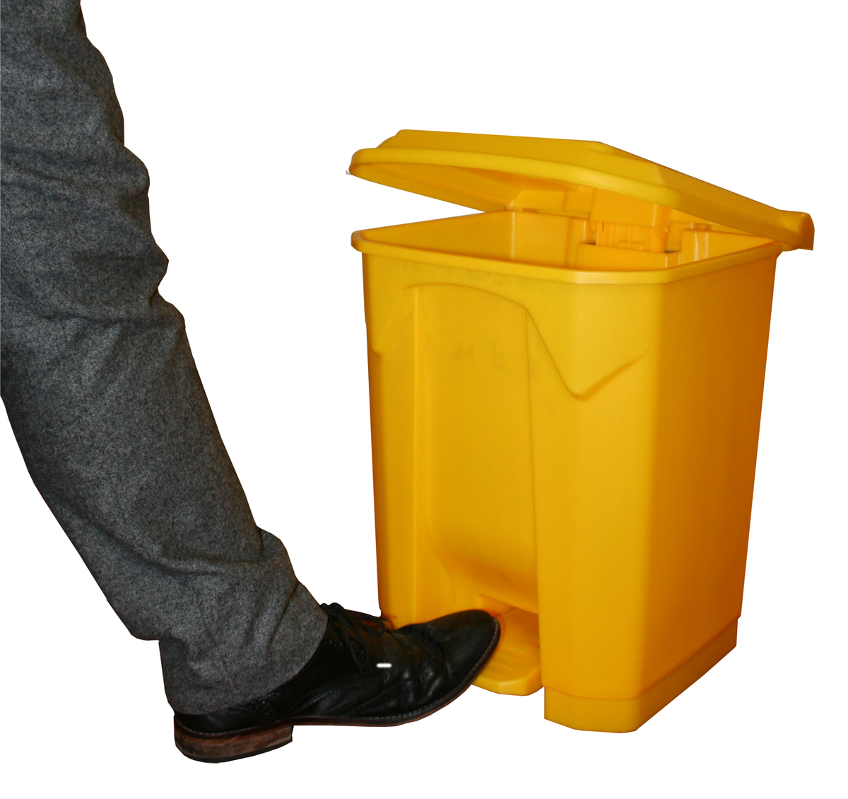 Yellow bin in use image