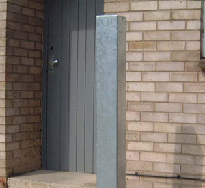 Bollard Steel (50-150mm Square) 750mm above ground - Strong Galvanised  image