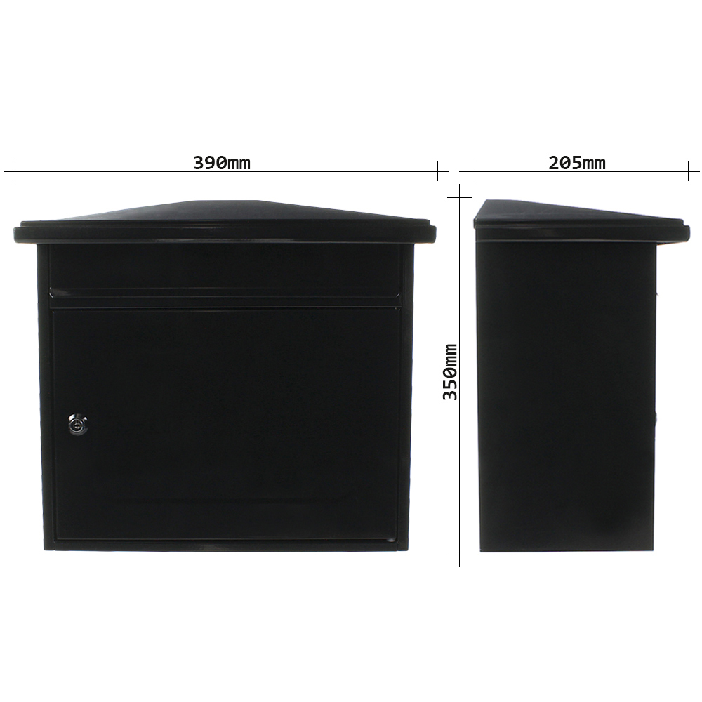 Mailbox Worthersee Cylinder Lock Black image