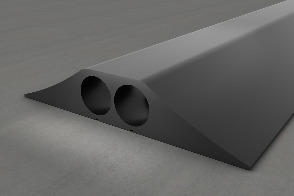 Heavy Duty Cable Mat (2 Ducts) Protection from Vehicle Traffic Ideal ...